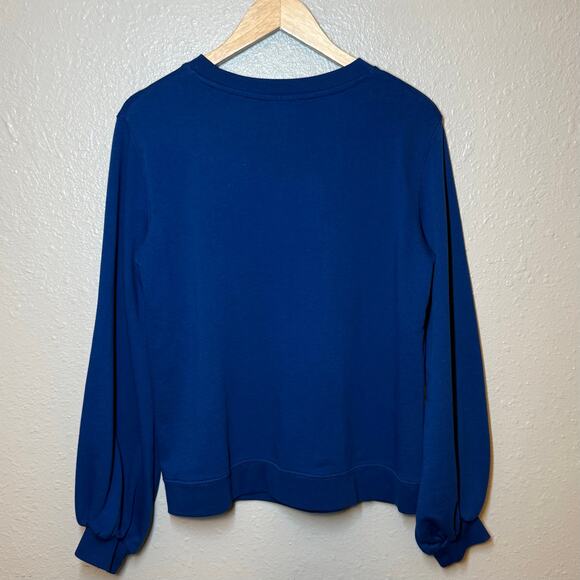 Walt Disney World Donald Duck Crew Sweatshirt Billow Sleeve Blue Women’s Large - Picture 2 of 9